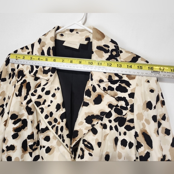 Chico's Leopard Print Women's Jacket Size M (1) - Picture 9 of 12